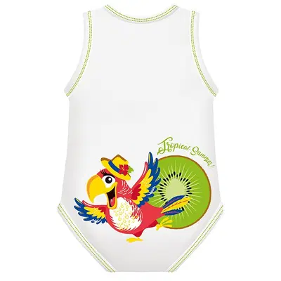BODY 0-36M BIO COTTON SUMMER TROPICAL PAPPAGALLO BODY 0-36M BIO COTTON SUMMER TROPICAL PAPPAGALLO