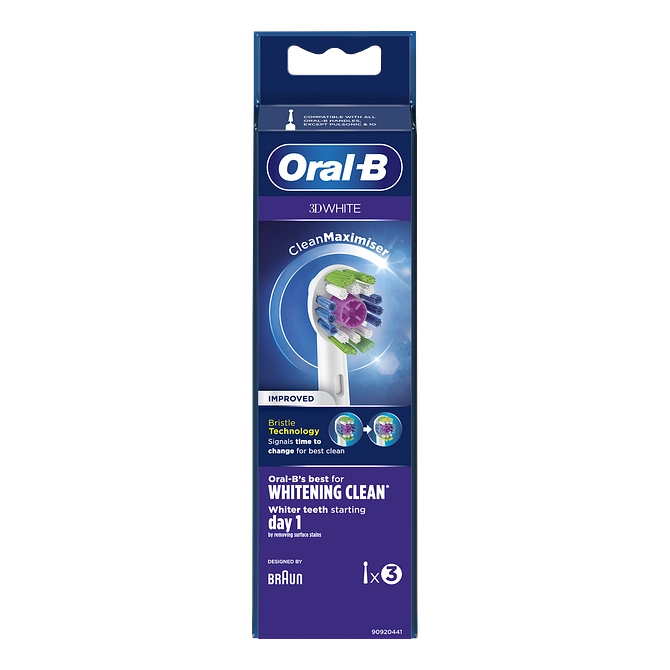 Oralb 3 Dwhite Eb18 Testina Per Spazzolino Elettrico 3 Pezzi