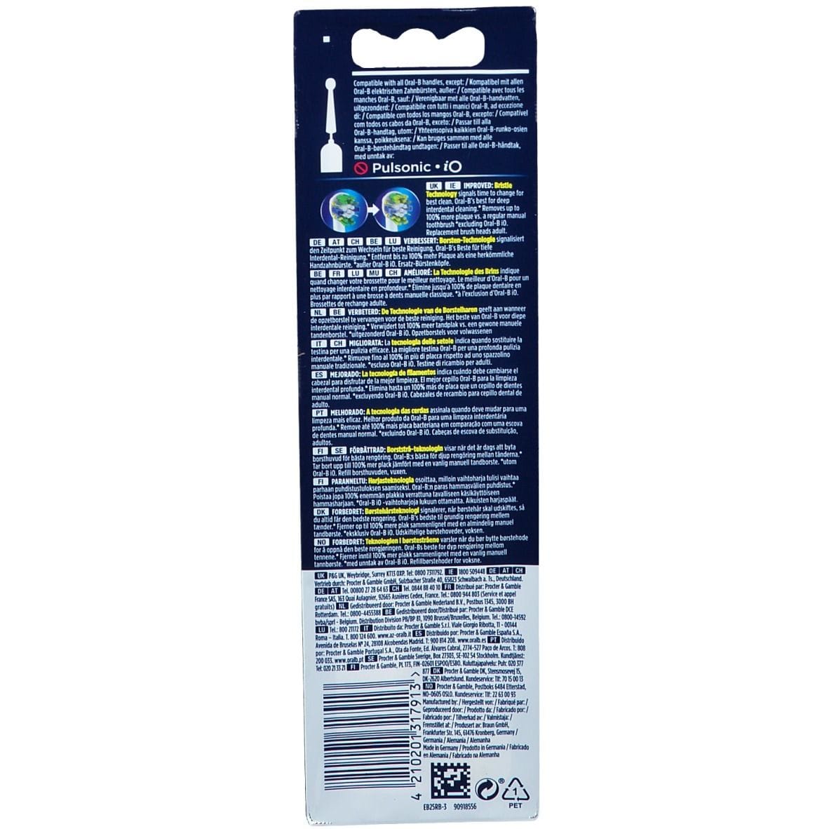 ORALB FLOSS ACTION EB25 TESTINA PER SPAZZOLINO ELETTRICO 3 PEZZI