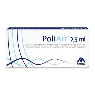 SIRINGA INTRA-ARTICOLARE PRERIEMPITA POLIART 2,5ML POLINUCLEOTIDI 10MG/ML E ACIDO IALURONICO 10MG/ML 2,5 ML SIRINGA INTRA-ARTICOLARE PRERIEMPITA POLIART 2,5ML POLINUCLEOTIDI 10MG/ML E ACIDO IALURONICO 10MG/ML 2,5 ML
