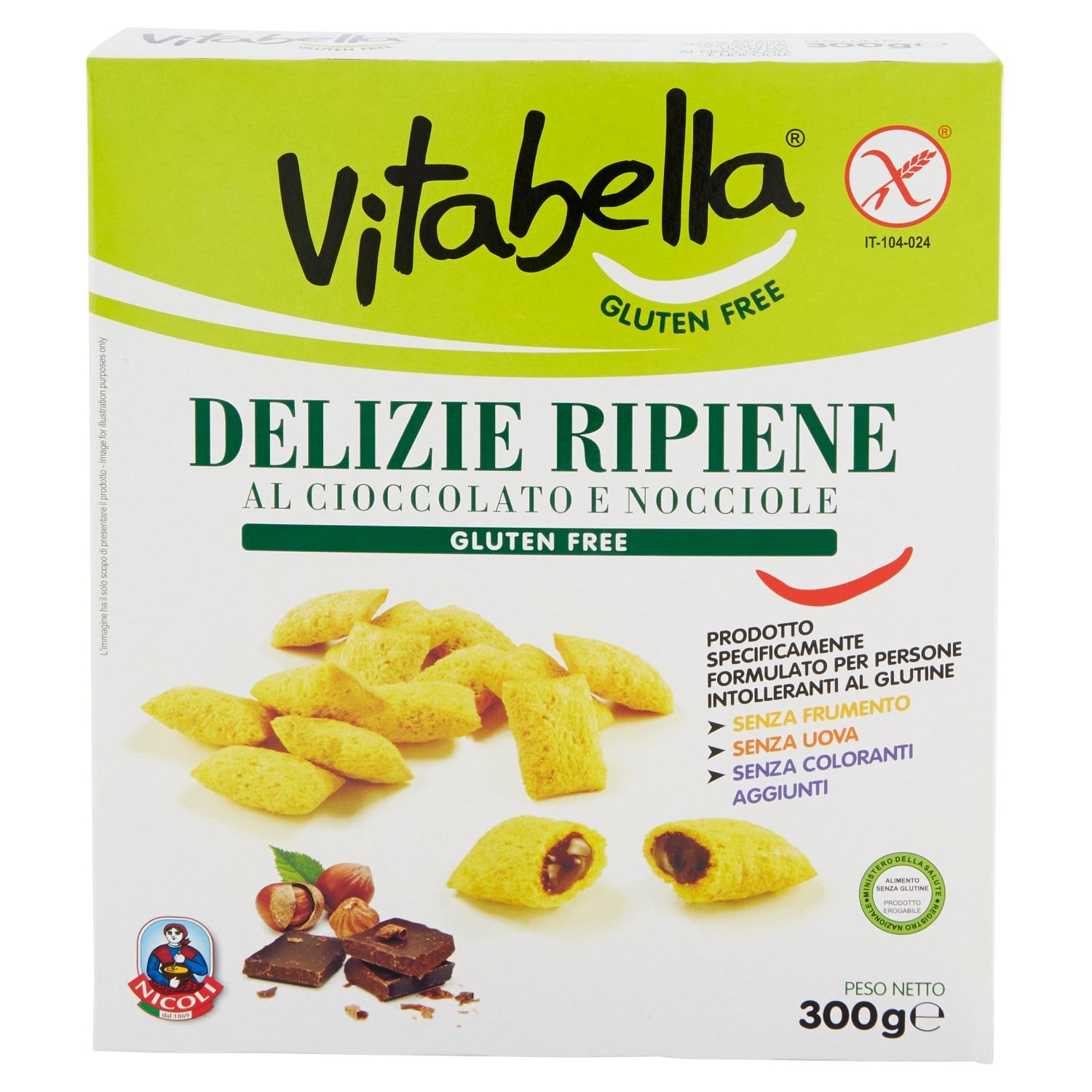 Vitabella Delizie Cioccolato/Nocciole 300 G