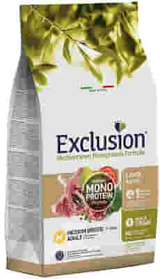 EXCLUSION MEDITERRANEO MONOPROTEIN NOBLE GRAIN ADULT LAMB MEDIUM 12KG