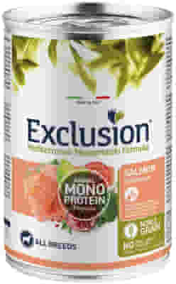 EXCLUSION MEDITERRANEO MONOPROTEIN NOBLE GRAIN ADULT SALMON ALL BREEDS 400G