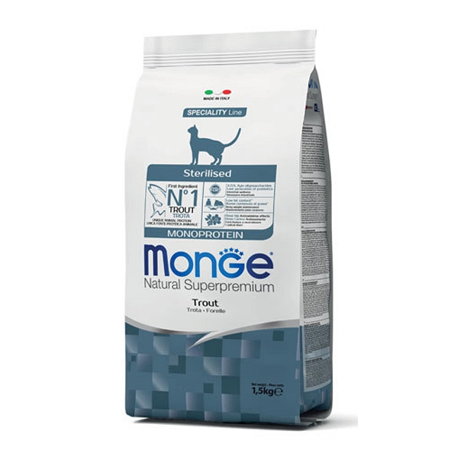 Monge Cat Sterilized Monoprotein Trota 1,5 Kg