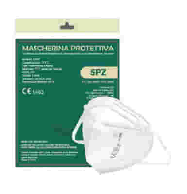 HELVEI MASCHERINA PROTETTIVA FFP2 NR MODELLO C-PEF99 A 5 STRATI 5 PEZZI
