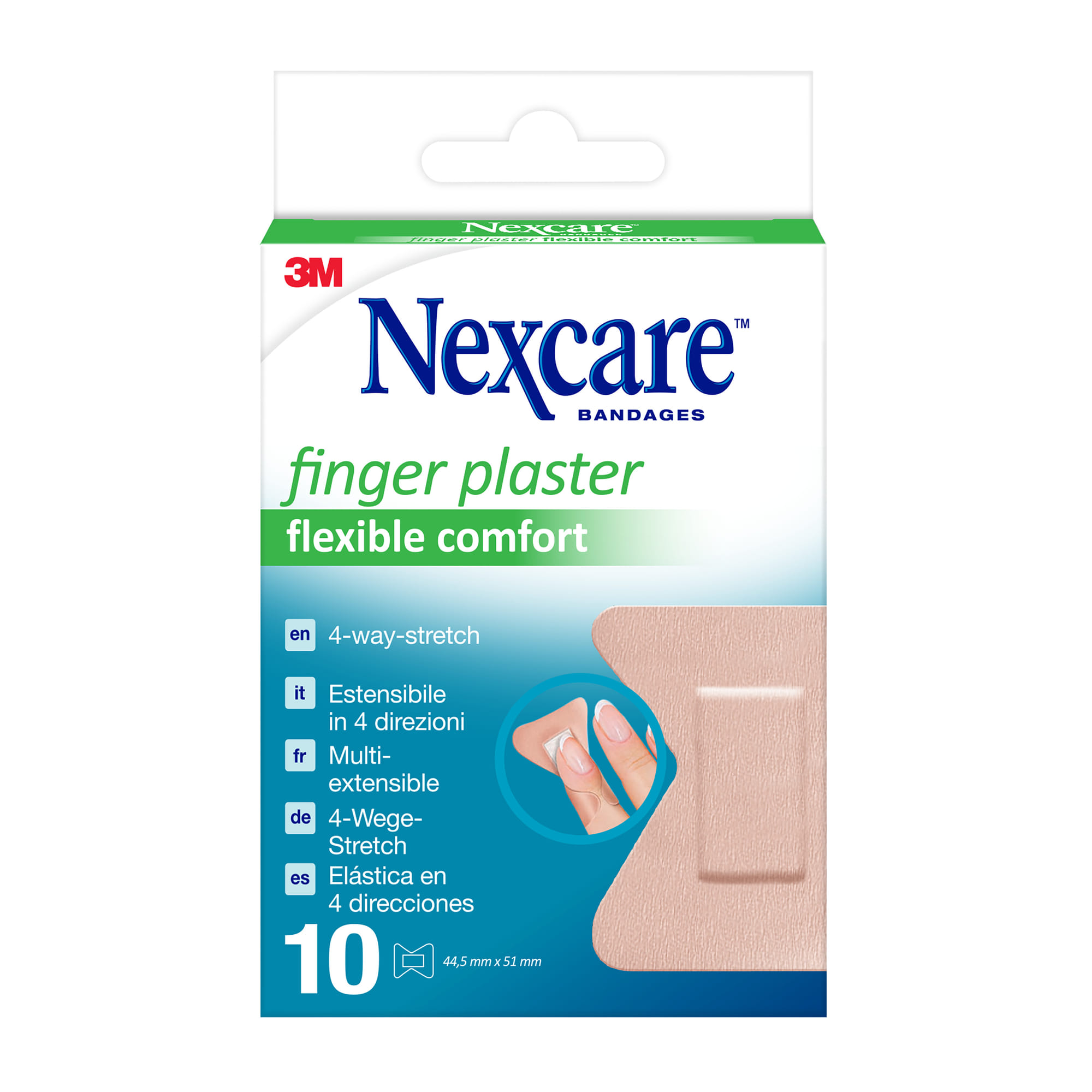 Cerotto Preparato Nexcare Finger Plasters Nfp001 W 44,5 X51 Mm