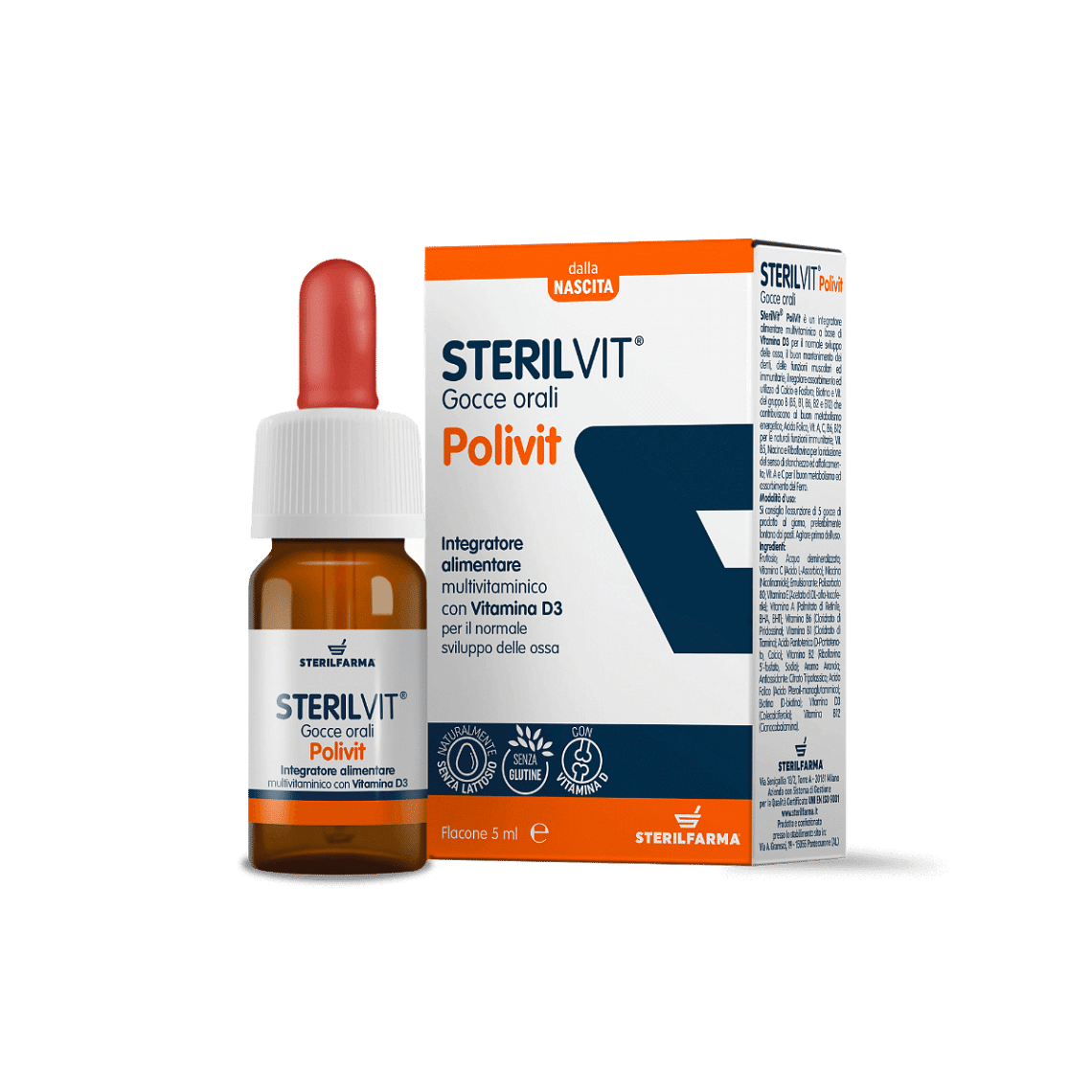 Sterilvit Polivit Gocce 5 Ml