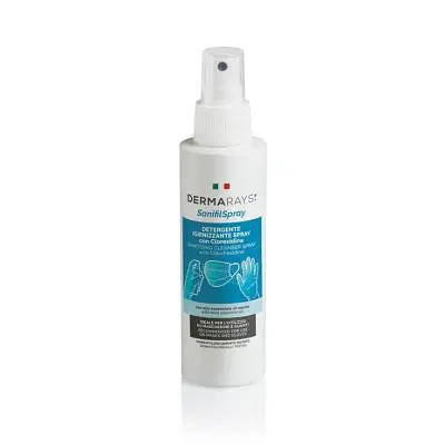 DERMARAYS SANIFIL SPRAY DETERGENTE IGIENIZZANTE SPRAY CON CLOREXIDINA PER MASCHERINE E GUANTI 100 ML DERMARAYS SANIFIL SPRAY DETERGENTE IGIENIZZANTE SPRAY CON CLOREXIDINA PER MASCHERINE E GUANTI 100 ML