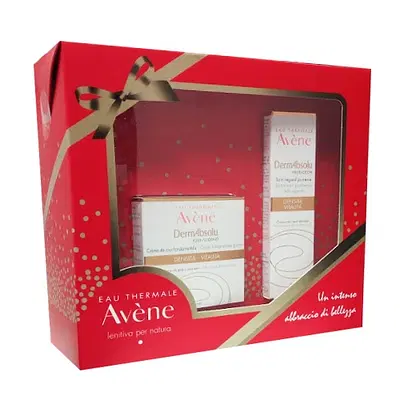 AVENE EAU THERMALE COFANETTO ANTI-AGE VISO 1 DERMABSOLU CREMA 40 ML + 1 CONTORNO OCCHI 15 ML AVENE EAU THERMALE COFANETTO ANTI-AGE VISO 1 DERMABSOLU CREMA 40 ML + 1 CONTORNO OCCHI 15 ML