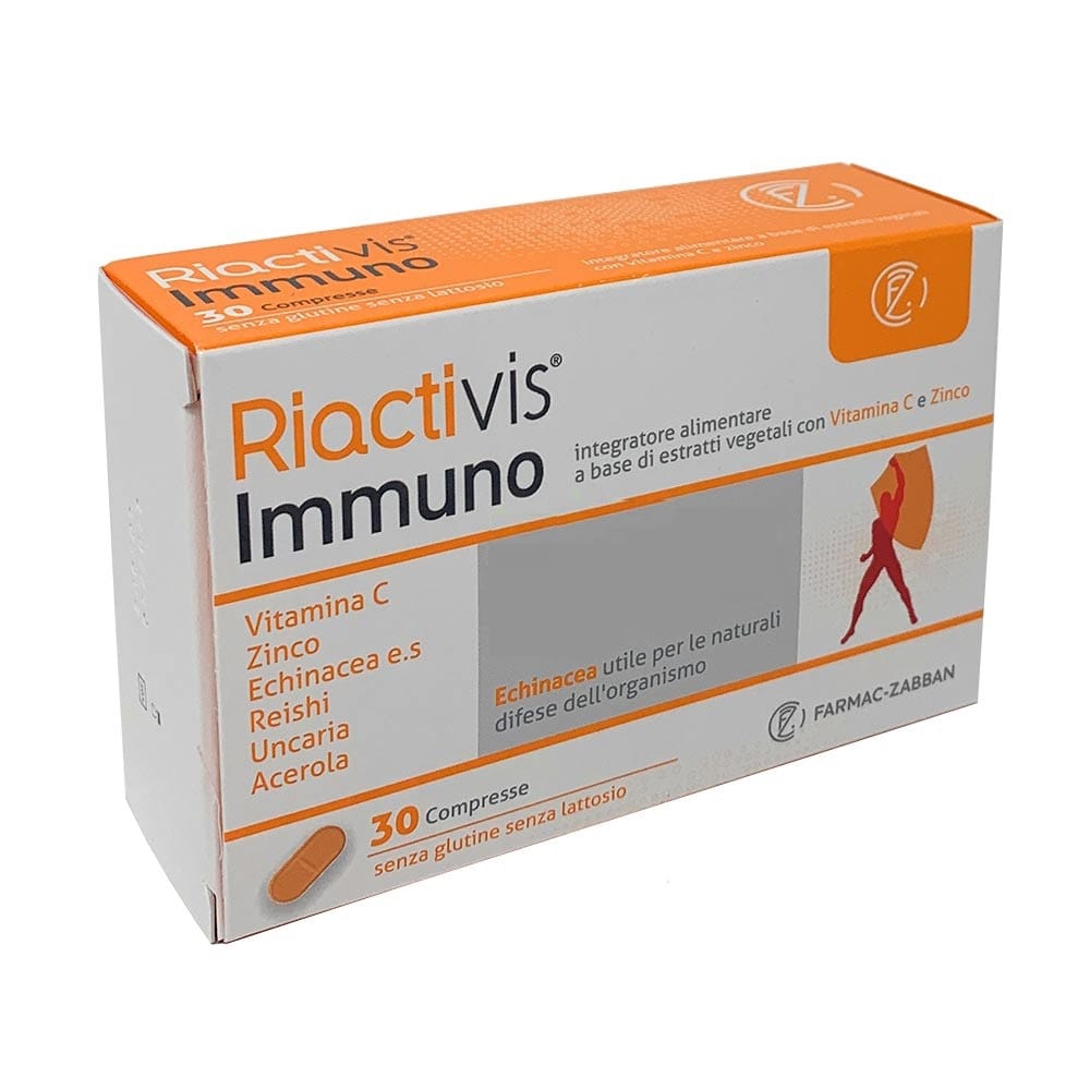 RIACTIVIS IMMUNO 30 COMPRESSE SENZA GLUTINE SENZA LATTOSIO