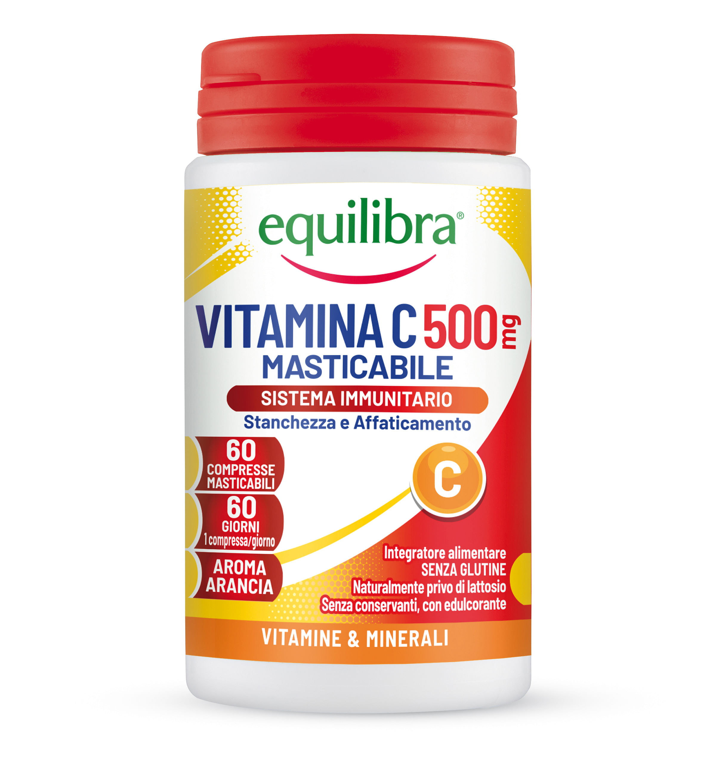 Vitamina C 500 Mg Masticabile Sistema Immunitario 60 Compresse