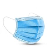 MASCHERA CHIRURGICA MONOUSO 3 STRATI DIMENSIONI 95X175 MM ELASTICI AURICOLARI 50 PEZZI