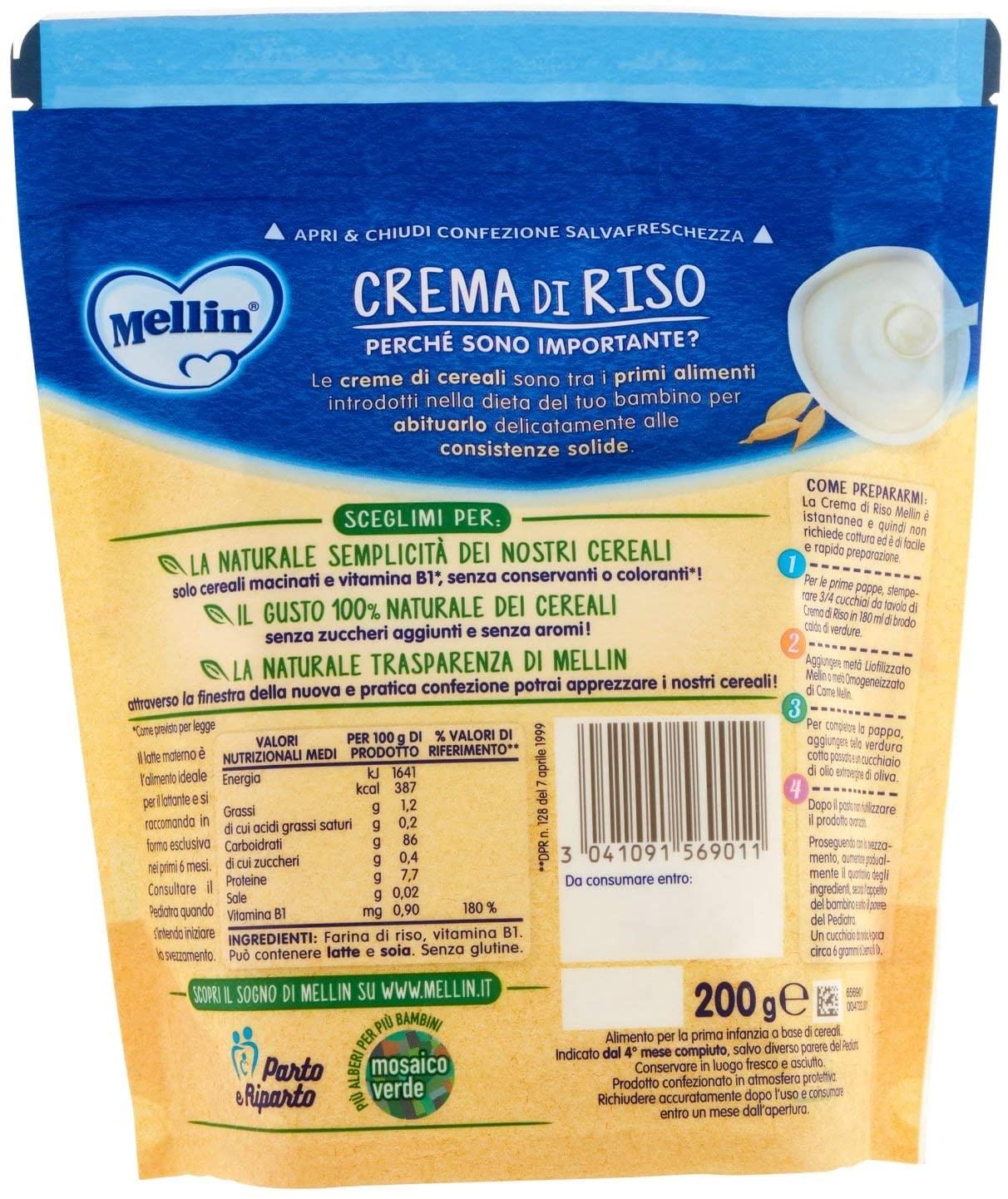 MELLIN CREMA DI RISO 200 G