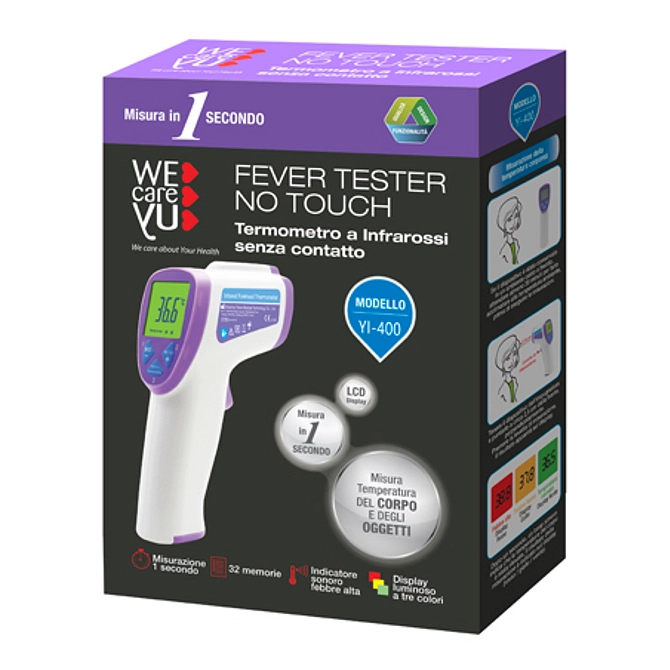 Termometro A Infrarossi Senza Contatto Wecareyu Fever Tester No Touch 1 Pezzo