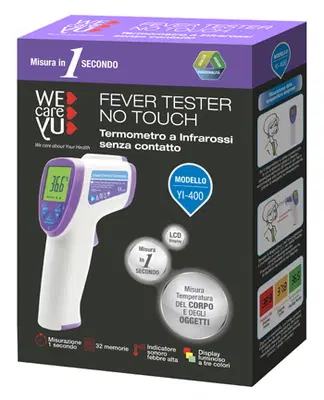 TERMOMETRO A INFRAROSSI SENZA CONTATTO WECAREYU FEVER TESTER NO TOUCH 1 PEZZO TERMOMETRO A INFRAROSSI SENZA CONTATTO WECAREYU FEVER TESTER NO TOUCH 1 PEZZO
