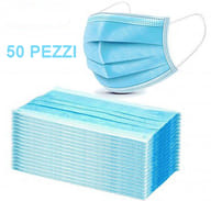 SET 50 MASCHERINE CHIRURGICHE TNT 3 STRATI IDROREPELLENTE BIANCO