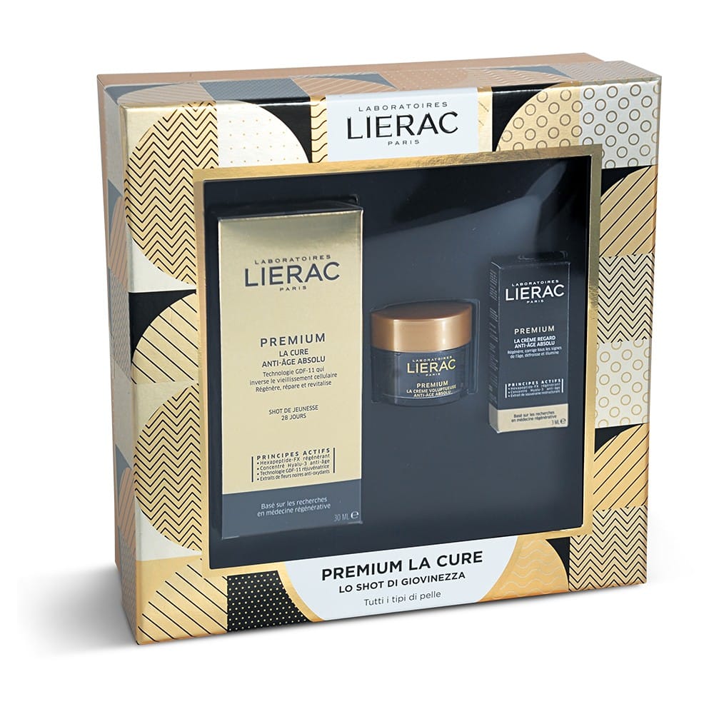 LIERAC CF PREMIUM CURE 30 ML + PREMIUM CREMA 15 ML + PREMIUM YEUX 3 ML