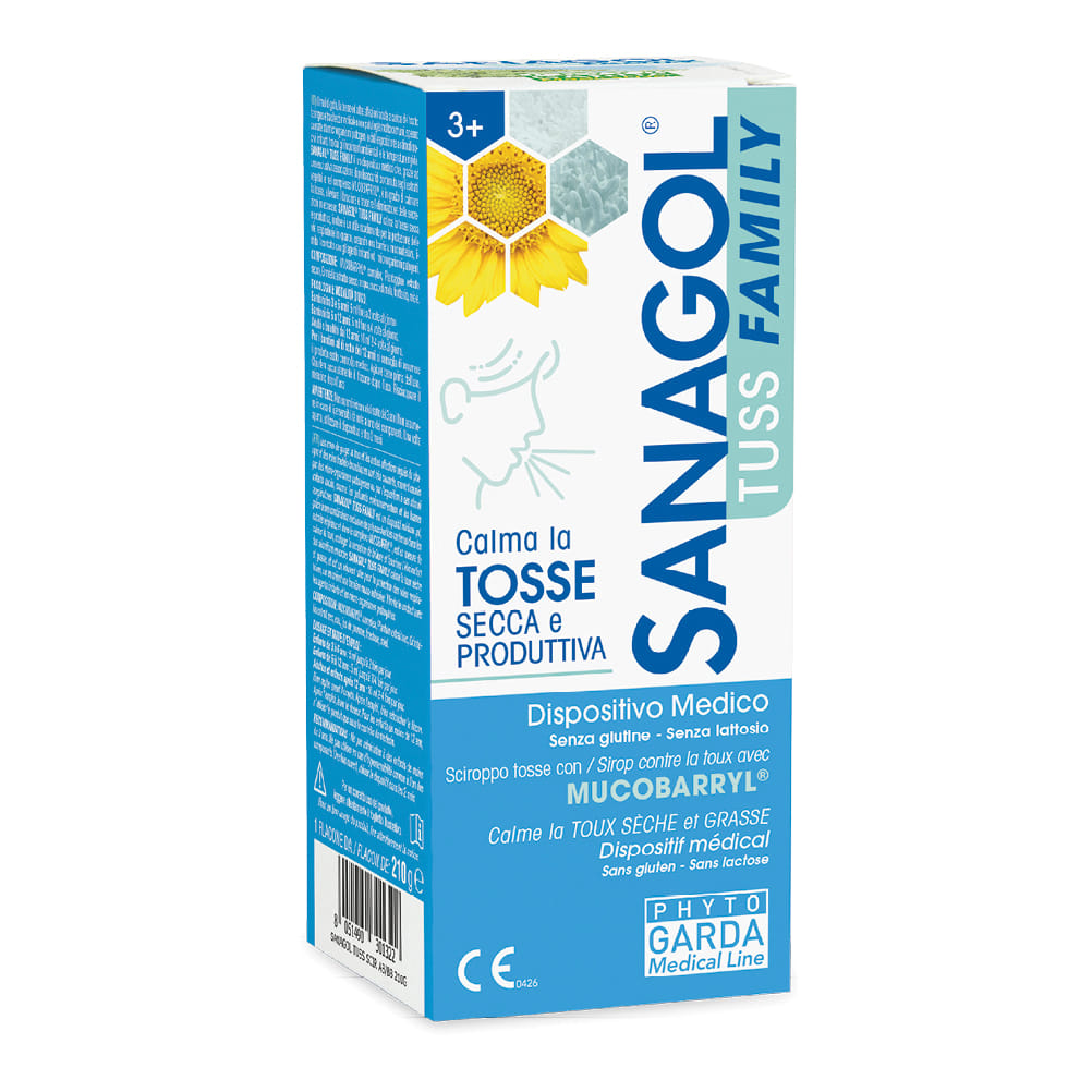 SANAGOL TUSS SCIROPPO ADULTI BIMBI 210 G