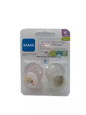 MAM ORIGINAL 6+ SILICONE DAY&NIGHT DOPPIO FEMMINA