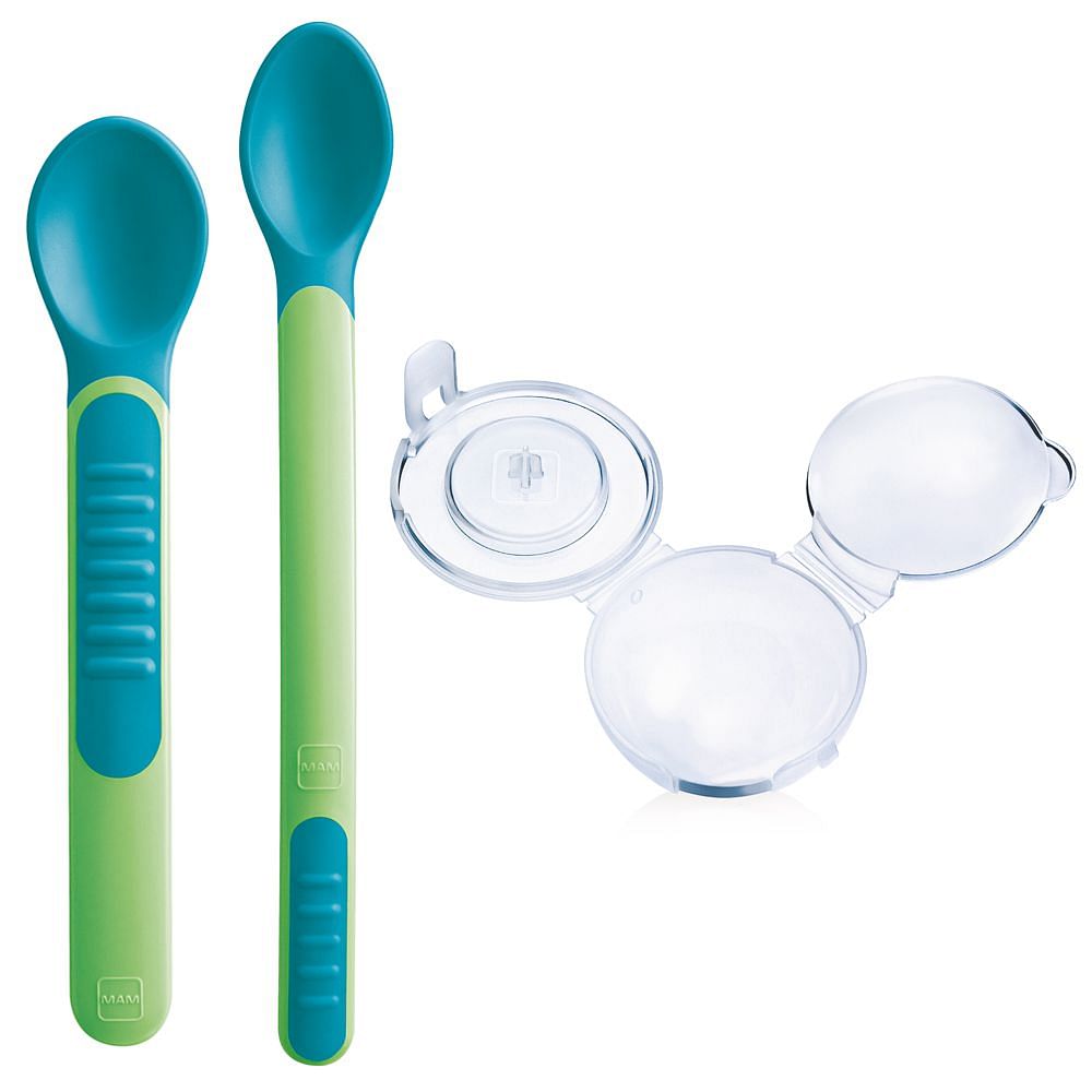 Mam Heat Sensitive Spoons & Cover 6+ Neutro