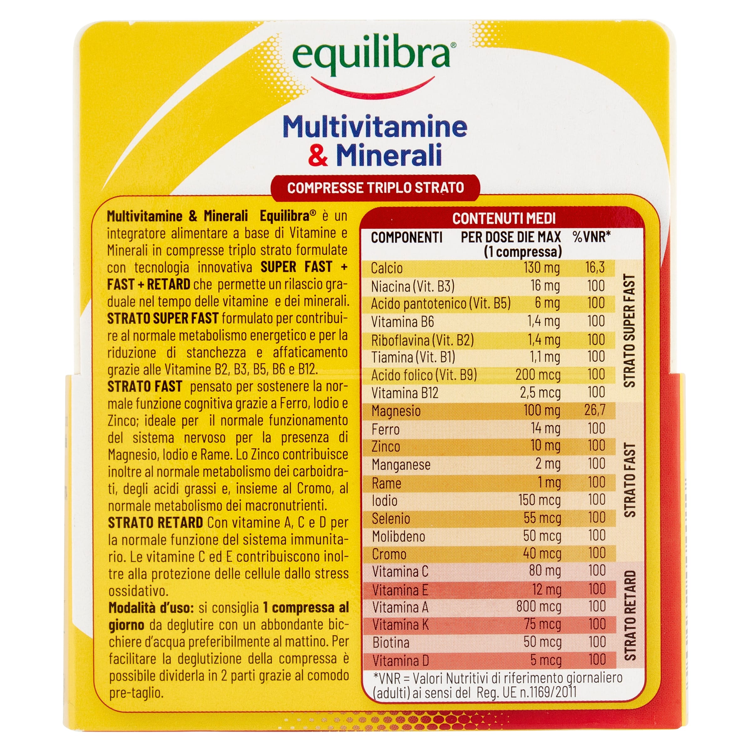 MULTIVITAMINE&MINERALI 30 COMPRESSE