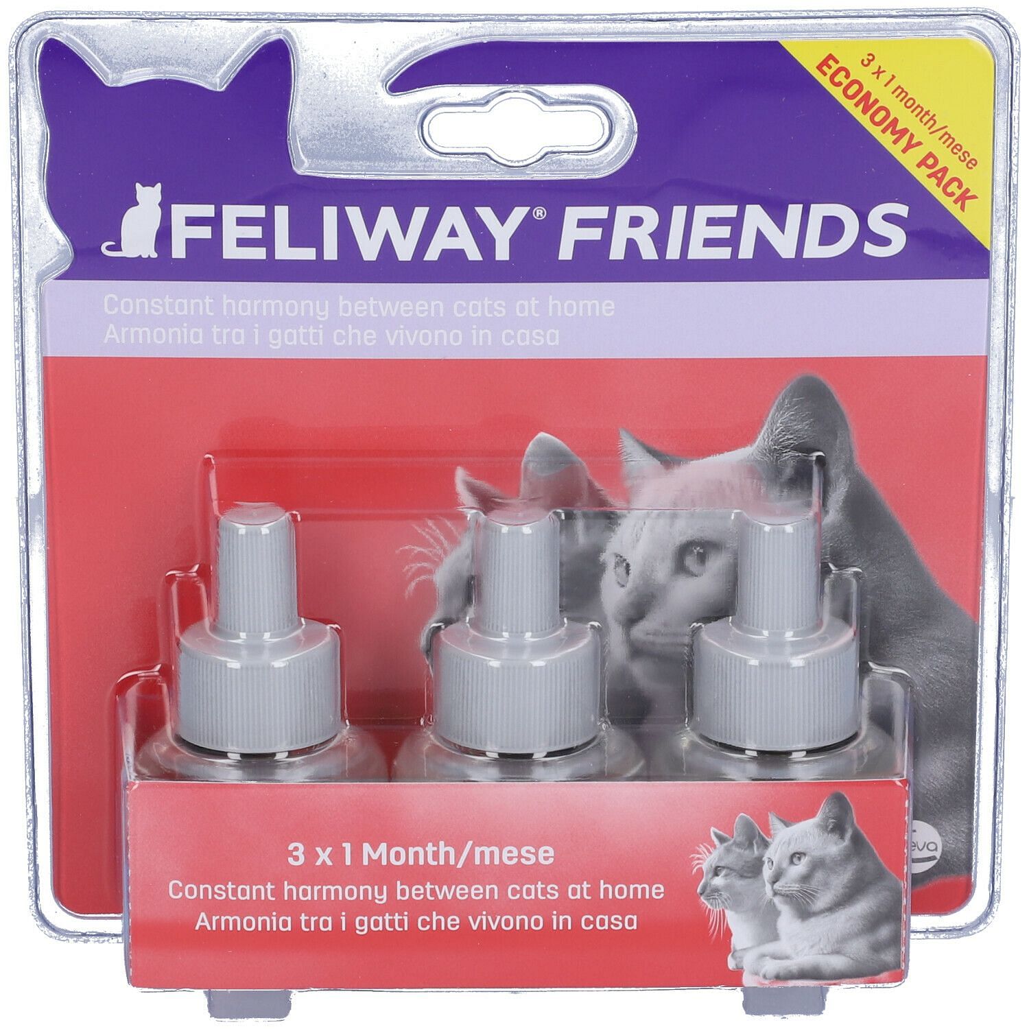 Feliway Friends 3 Ricariche Da 77 G