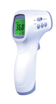 TERMOMETRO INFRAROSSI PC868 PER MISURAZIONE TEMPERATURA CORPOREA RANGE 32-43 GRADI E SUPERFICI RANGE 0-100 GRADI