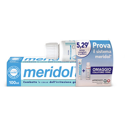 MERIDOL SPECIAL PACK 1 DENTIFRICIO MERIDOL 100 ML + 1 COLLUTORIO MERIDOL 100 ML IN OMAGGIO
