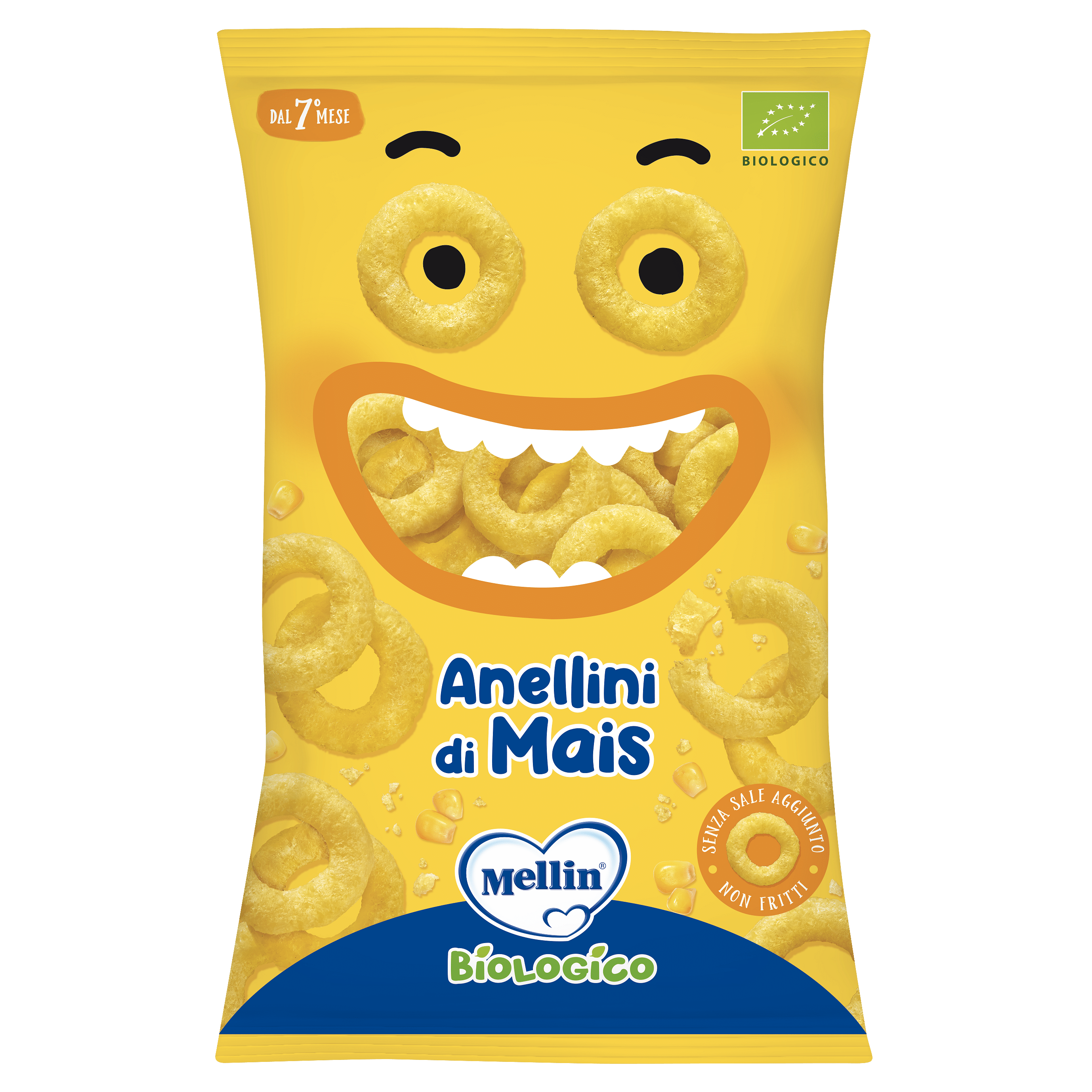 Mellin Snack Bio Anellini Mais 15 G