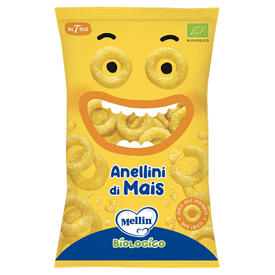MELLIN SNACK BIO ANELLINI MAIS 15 G