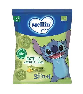 MELLIN SNACK BIO ROTELLE PISELLI 20 G MELLIN SNACK BIO ROTELLE PISELLI 20 G