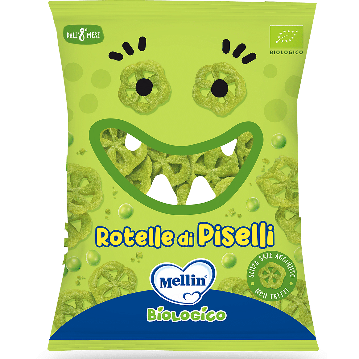 Mellin Snack Bio Rotelle Piselli 20 G