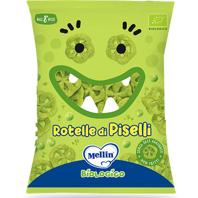 MELLIN SNACK BIO ROTELLE PISELLI 20 G