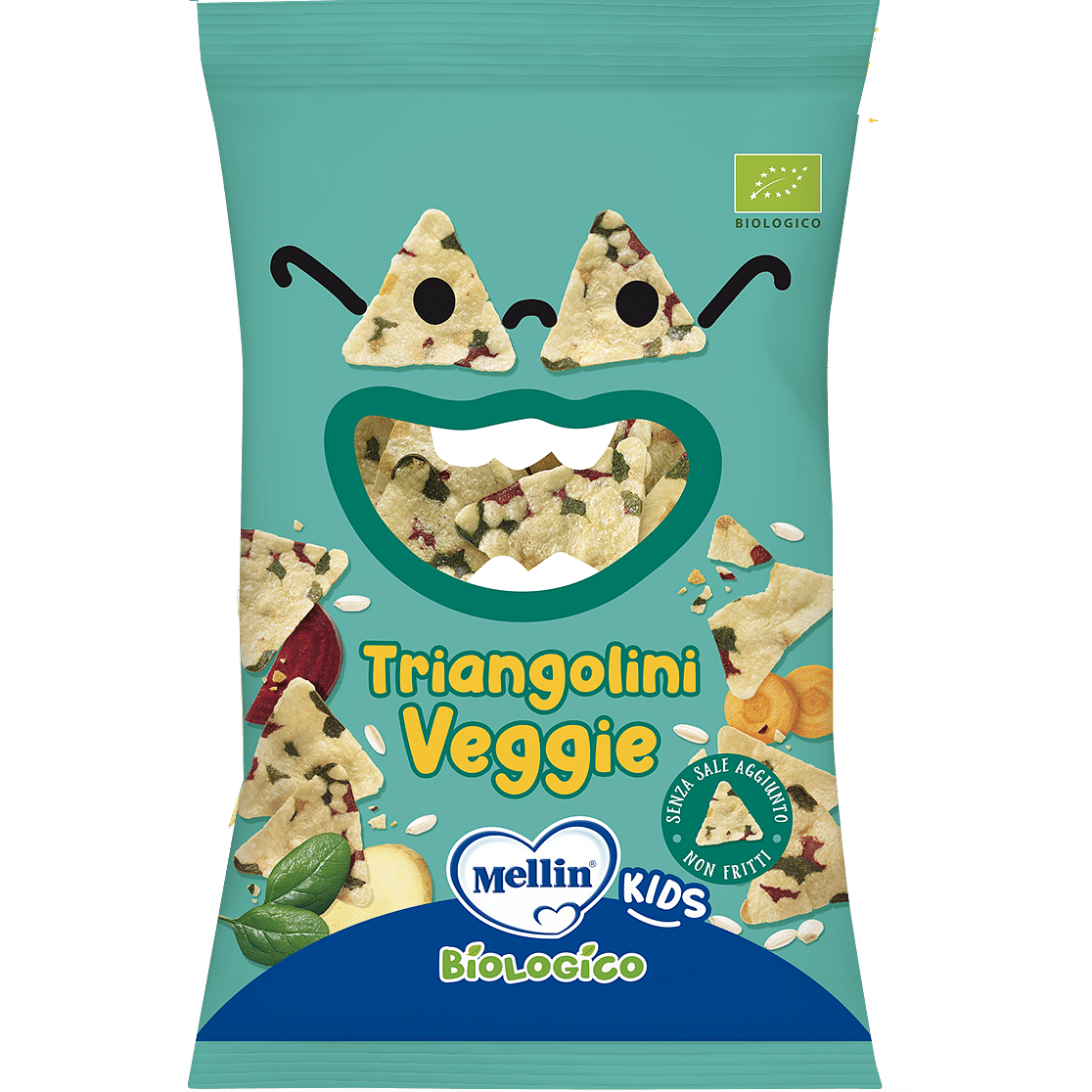 Mellin Snack Bio Triangolini Veggie 30 G