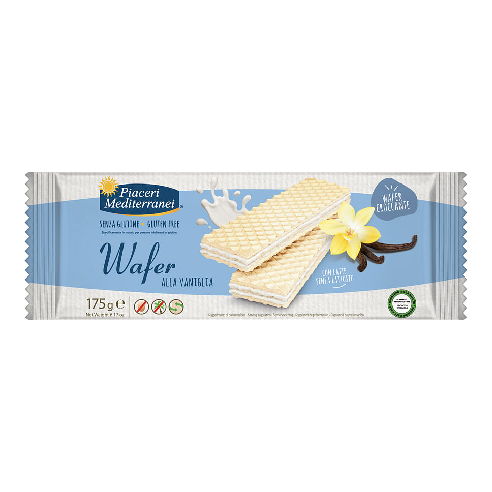 Piaceri Mediterranei Wafer Vaniglia 175 G