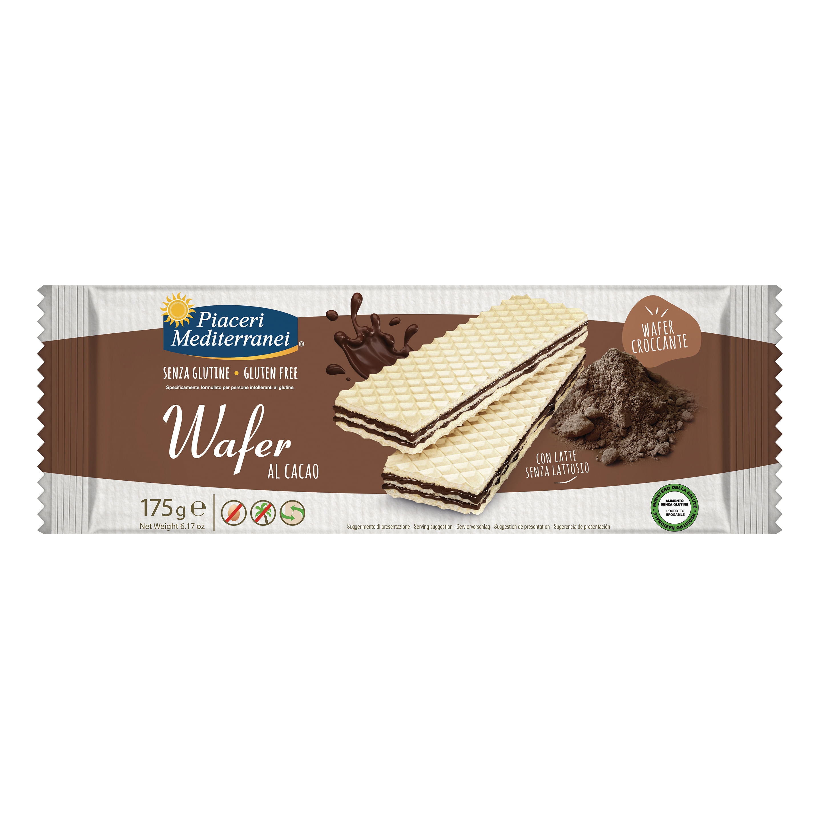 Piaceri Mediterranei Wafer Cacao 175 G