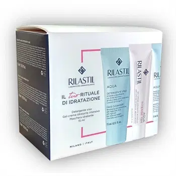 RILASTIL AQUA COFANETTO IDRATAZIONE 1 RILASTIL AQUA DETERGENTE VISO 15 ML + 1 RILASTIL AQUA MASCHERA IDRATANTE 15 ML + 1 RILASTIL AQUA INTENSE 72H 15 ML RILASTIL AQUA COFANETTO IDRATAZIONE 1 RILASTIL AQUA DETERGENTE VISO 15 ML + 1 RILASTIL AQUA MASCHERA IDRATANTE 15 ML + 1 RILASTIL AQUA INTENSE 72H 15 ML