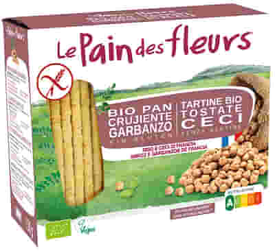 LE PAIN DES FLEURS TARTINE TOSTATE AI CECI BIOLOGICHE 150 G