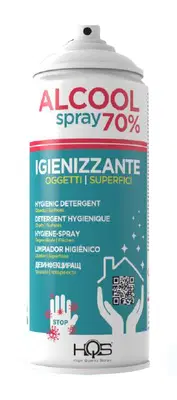 HQS IGIENIZZANTE OGGETTI E SUPERFICI ALCOL 70% SPRAY 400 ML HQS IGIENIZZANTE OGGETTI E SUPERFICI ALCOL 70% SPRAY 400 ML