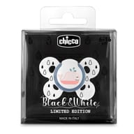 CHICCO SUCCHIETTO COMFORT BLACK&WHITE SILICONE 6-16M
