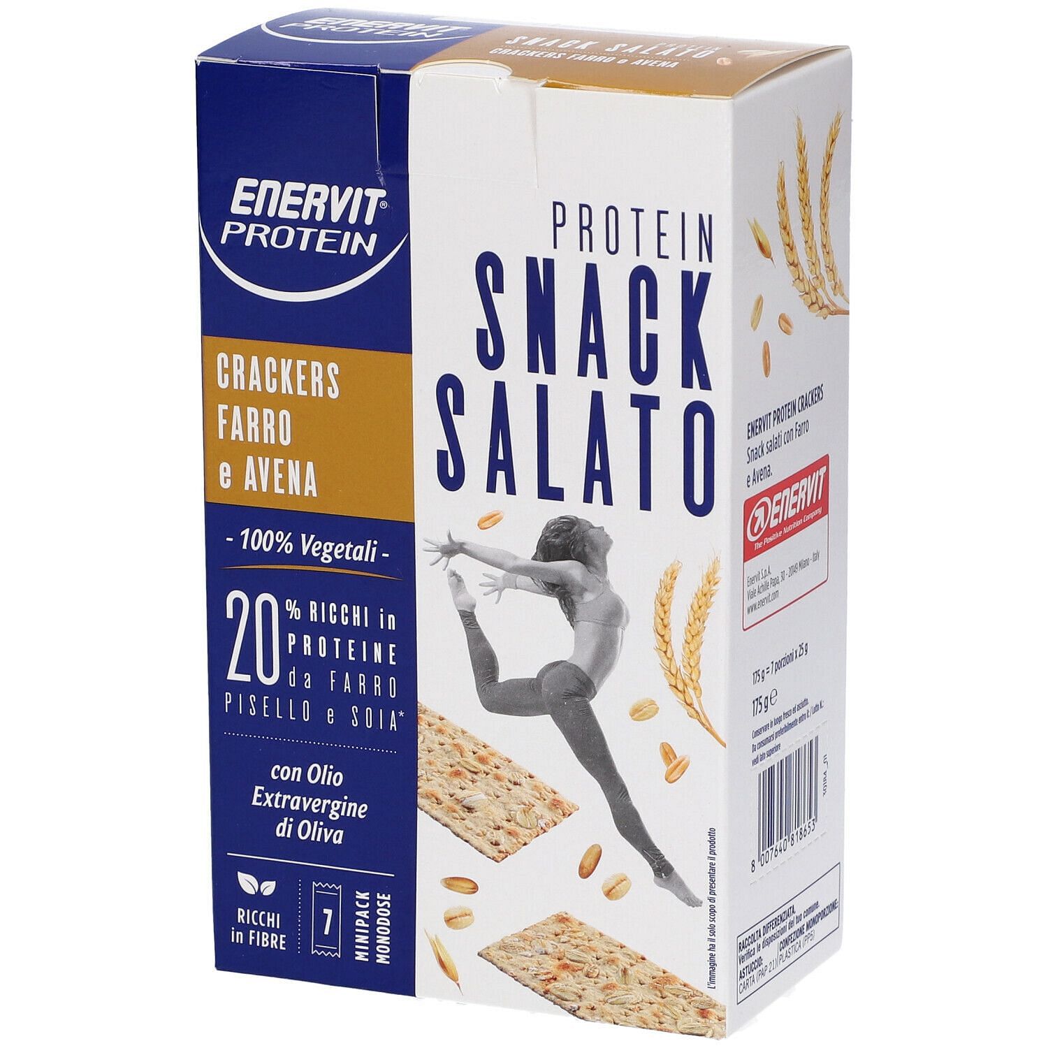 Enervit Protein Crackers Farro Avena 7 Minipack