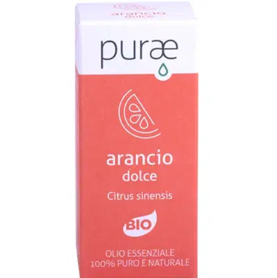 PURAE PURAE OLIO ESSENZIALE ARANCIO DOLCE BIO CITRUS SINENSIS PERICARPI 10 ML PURAE PURAE OLIO ESSENZIALE ARANCIO DOLCE BIO CITRUS SINENSIS PERICARPI 10 ML