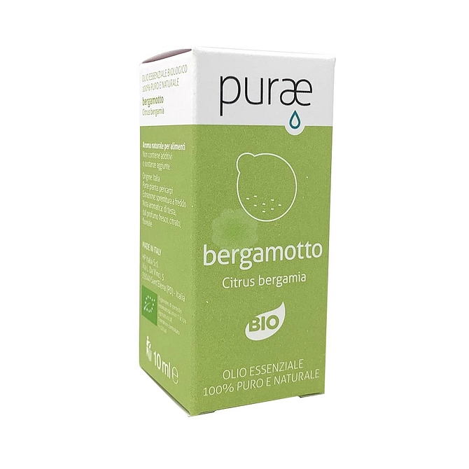 Purae Purae Olio Essenziale Bergamotto Bio Citrus Bergamia Pericarpi 10 Ml