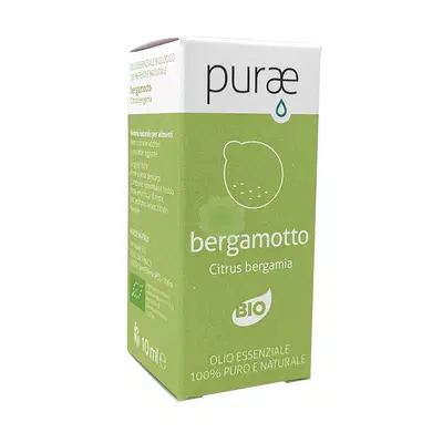 PURAE PURAE OLIO ESSENZIALE BERGAMOTTO BIO CITRUS BERGAMIA PERICARPI 10 ML PURAE PURAE OLIO ESSENZIALE BERGAMOTTO BIO CITRUS BERGAMIA PERICARPI 10 ML