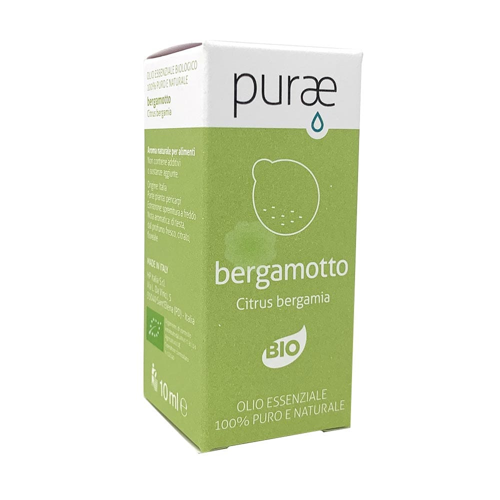 Purae Purae Olio Essenziale Bergamotto Bio Citrus Bergamia Pericarpi 10 Ml