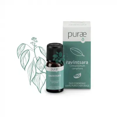 PURAE PURAE OLIO ESSENZIALE RAVINTSARA BIO CINNAMOMUM CAMPHORA FOGLIE 5 ML PURAE PURAE OLIO ESSENZIALE RAVINTSARA BIO CINNAMOMUM CAMPHORA FOGLIE 5 ML