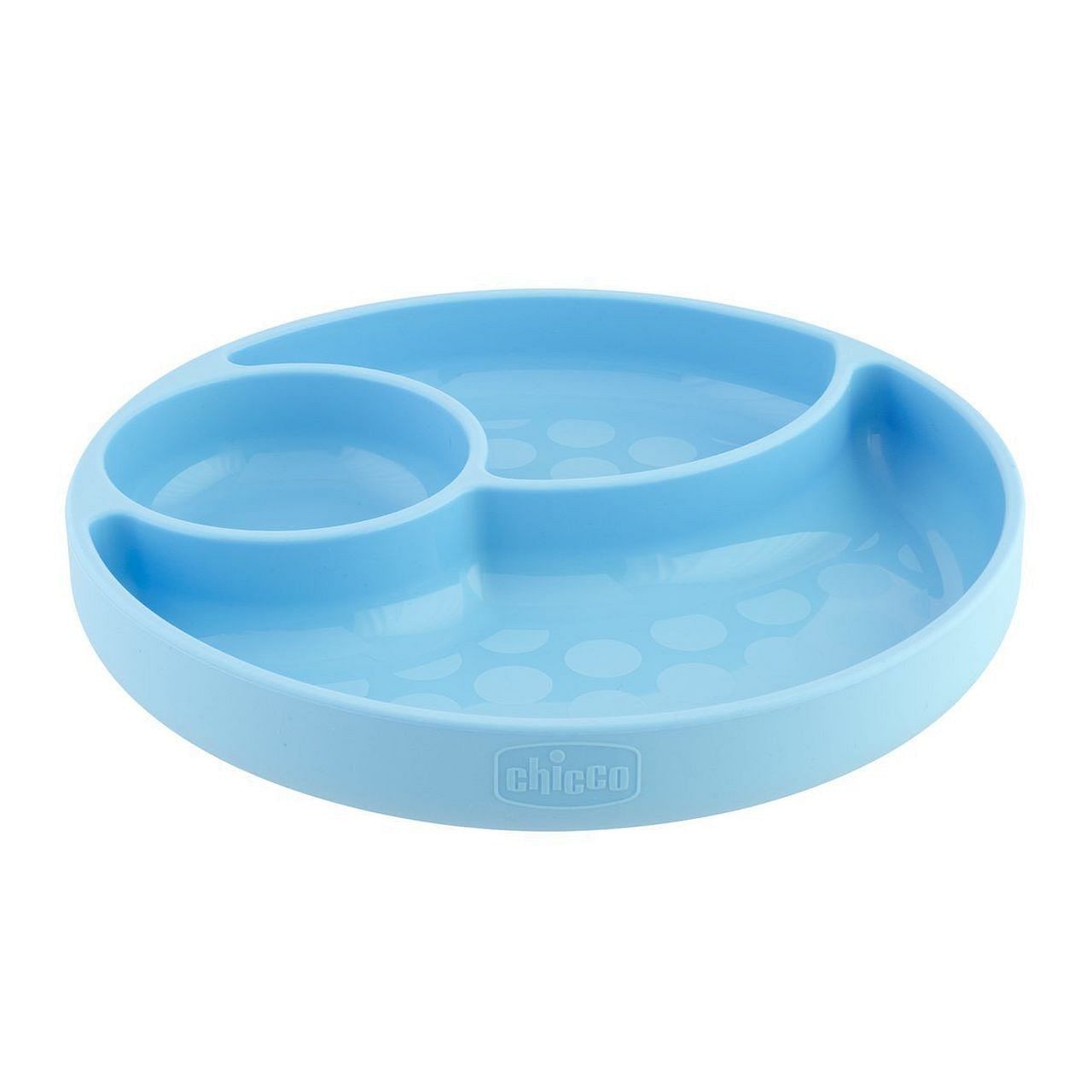 Chicco Piatto Silicone Ventosa Blu