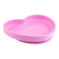 CHICCO PIATTO CUORE VENTOSA SILICONE ROSA