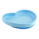 CHICCO PIATTO CUORE VENTOSA SILICONE BLU