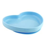 CHICCO PIATTO CUORE VENTOSA SILICONE BLU